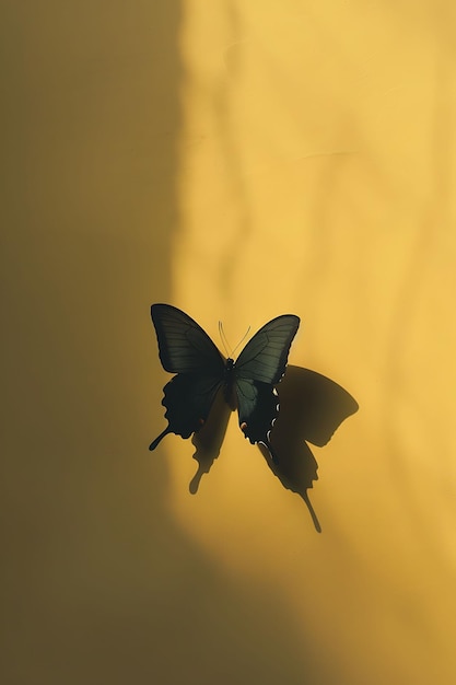 deux papillons volent dans l'air avec leurs ailes déployées