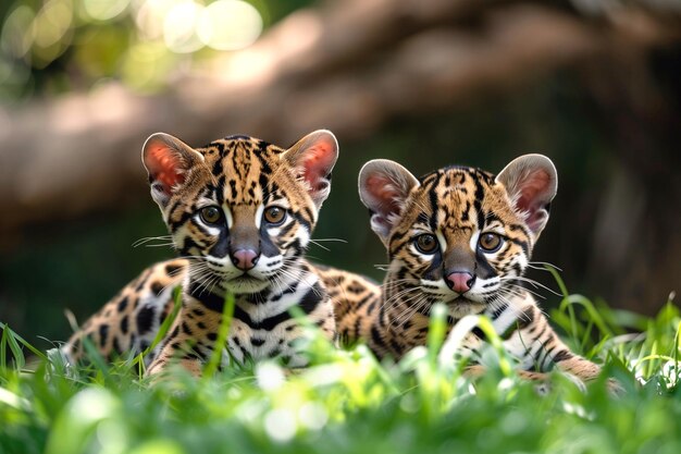 Deux petits ocelots.