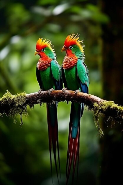 Photo deux quetzals