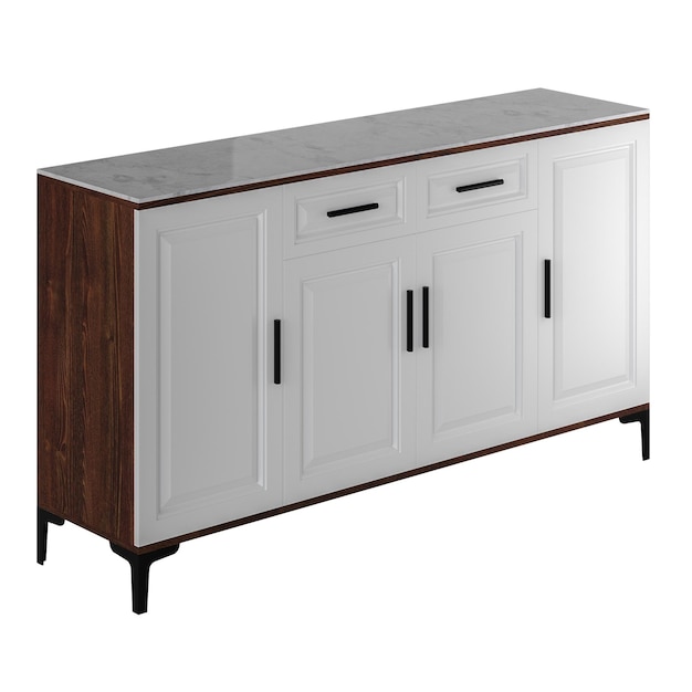 Deux styles différents de meubles en bois design moderne style moderne apparence minimaliste design coloré lit sans fond design différent png fond blanc isolé modèle 3d abstrait