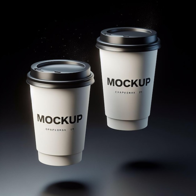 deux tasses de café avec les mots "make up" dessus