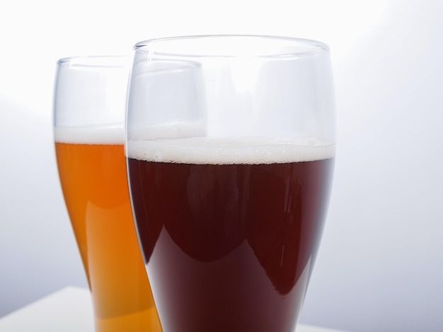 Deux verres de bière allemande