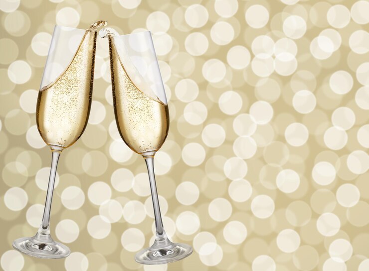 Photo deux verres de champagne