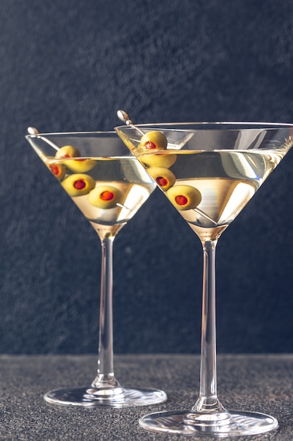 Deux Verres De Cocktail Martini