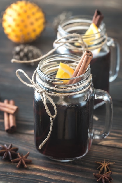 Deux verres de vin chaud