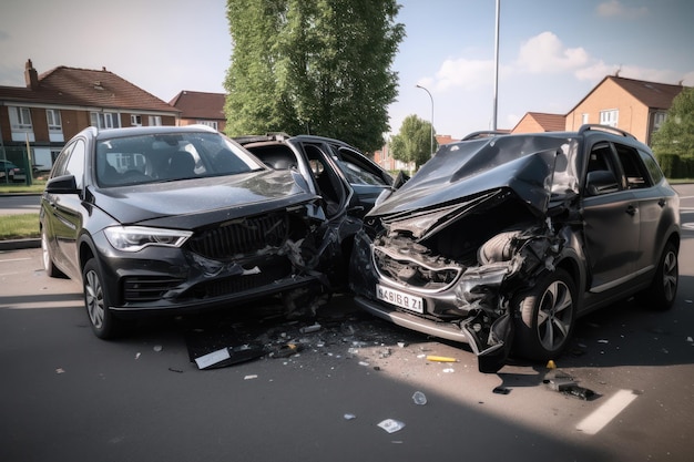 Deux voitures qui ont le mot voiture dessus