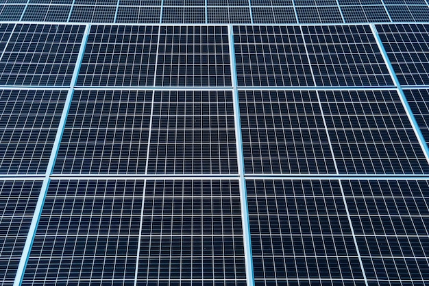 Photo développement de panneaux solaires photovoltaïques de sources d'énergie renouvelables alternatives