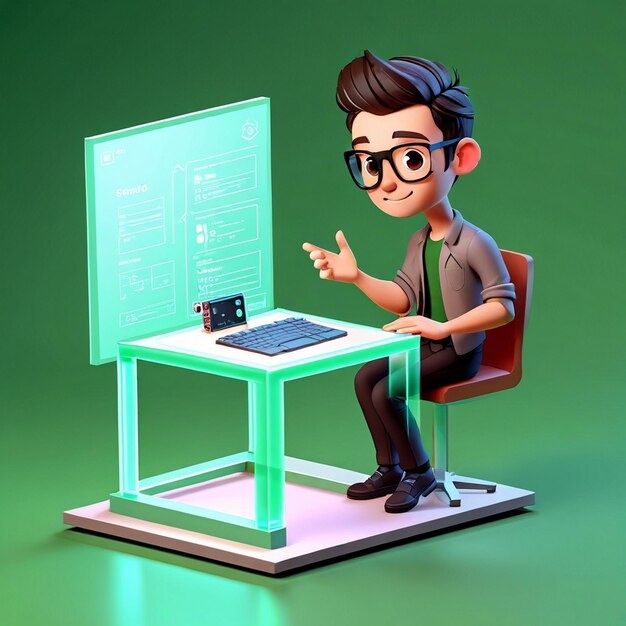 Développeur de logiciels de dessins animés 3D Generative Ai