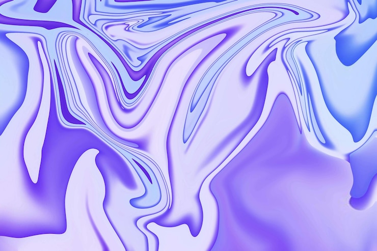 Photo dévoilant la mystique des textures vibrantes et de l'art fluide dans un effet de marbrure de peinture liquide réaliste et abstrait et la technique d'art fluide des éclaboussures, des flux, des gouttes de coups de peinture