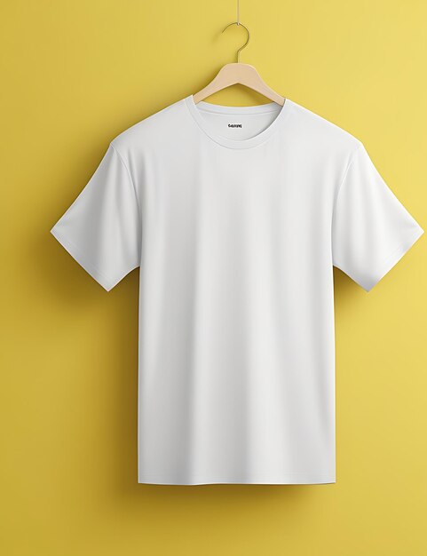 Photo dévoilement du concept ultime de maquette de t-shirt blanc elevez vos conceptions avec une vitrine de vêtements simples