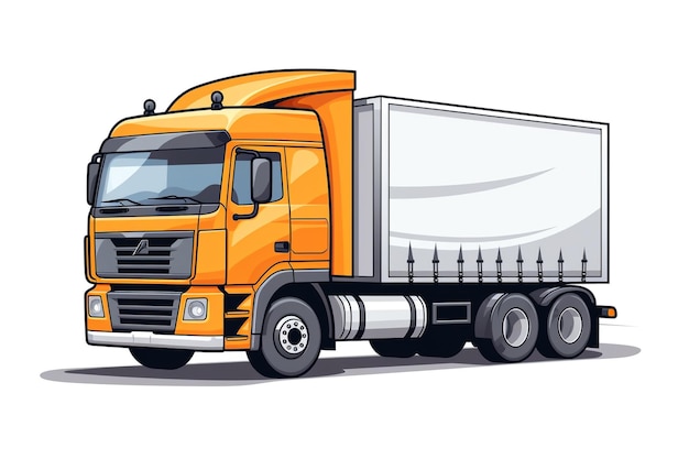 Dévoilement du monde de la logistique Vecteurs détaillés du camionnage commercial Ballet de camions malaxeurs à béton
