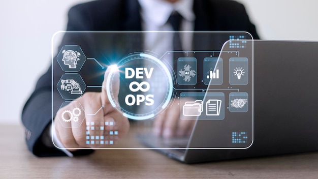 DevOps Méthodologie Développement Opérations concept de technologie de programmation agil