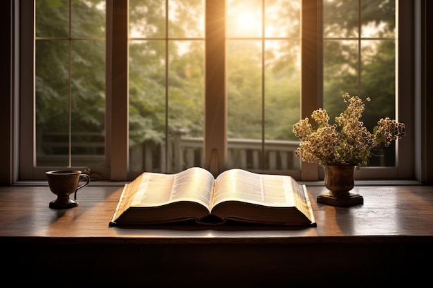 Photo la dévotion divine, les mains de prière, l'ouverture de la bible.