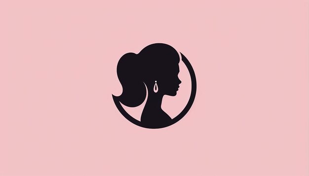 dia de la mujer emprendedora logo minimaliste 2d