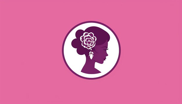 dia de la mujer emprendedora logo minimaliste 2d