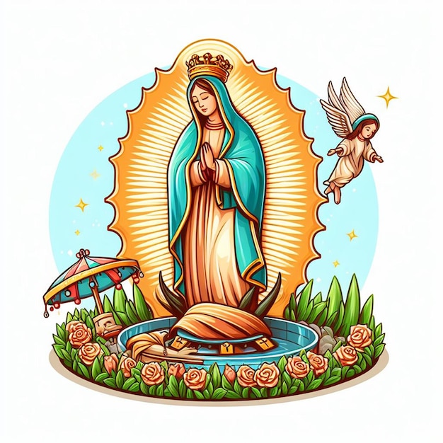 Photo dia de la virgen de guadalupe posterflyerpost et photos gratuitesimage avec fond blanc