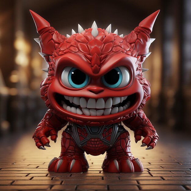 Le diable des dessins animés en 3D