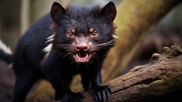 Photo le diable de tasmanie sarcophilus harrisii