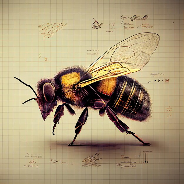 diagrammatique de l'abeille