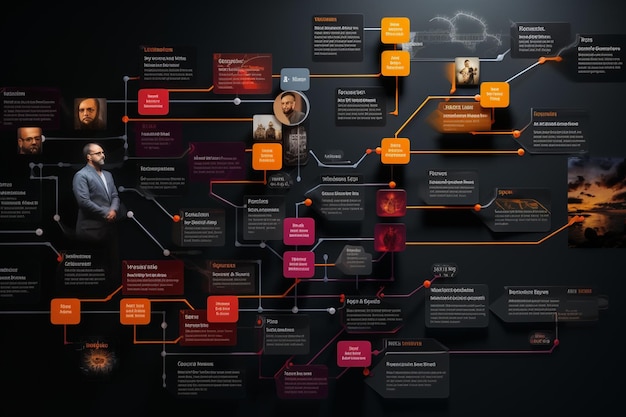 Un diagramme de flux décrivant le processus créatif dans Generative ai