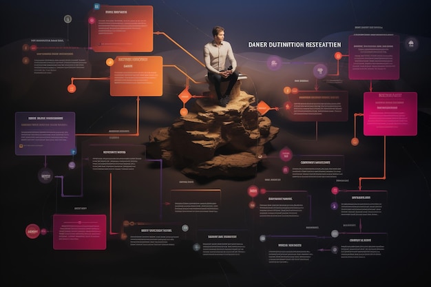 Un diagramme illustrant les étapes d'un contenu Génératif ai