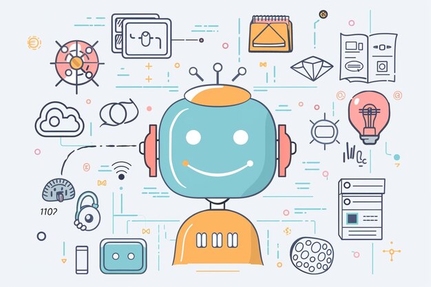 Un diagramme illustrant l'utilisation des chatbots d'IA pour l'IA générative