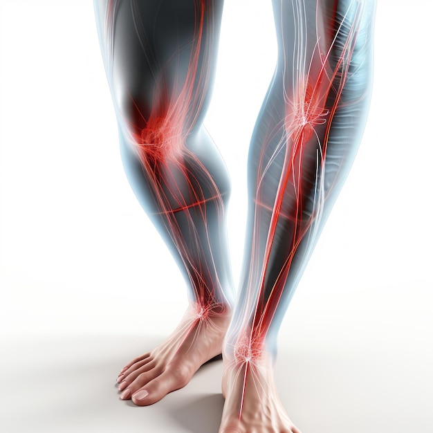 Diagramme montrant l'arthrite dans les os