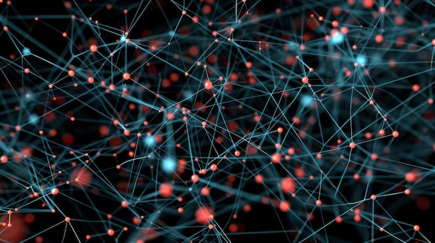 Un diagramme de réseau révélant des connexions entre des points de données apparemment non liés découverts par
