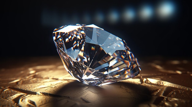 Diamant brillant Ai génératif