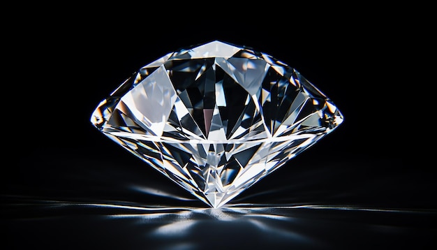 Un diamant exquis de haute qualité stylisé