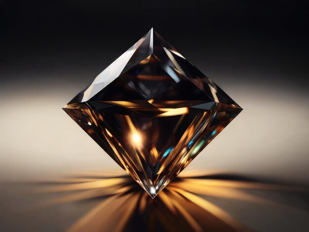 Diamant de luxe sur un fond sombre généré par l'IA