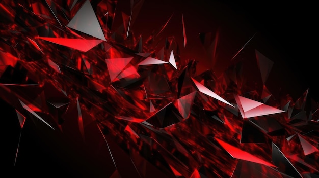 Diamants rouges sur fond noir