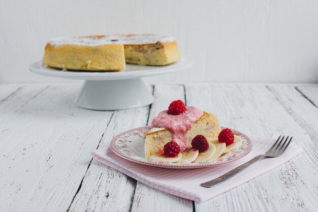 Diet Petit-déjeuner avec tarte à la manne à la banane