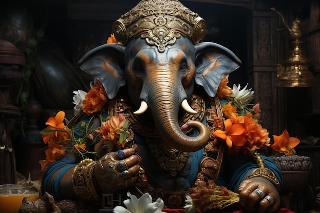 Dieu Ganesha est hyper réaliste