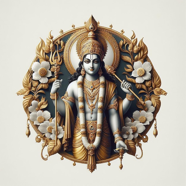 Le dieu indien loard kirshna Shree Krishna pour le Janmashtam
