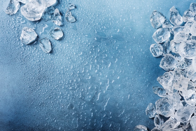 Photo différents cristaux de glace