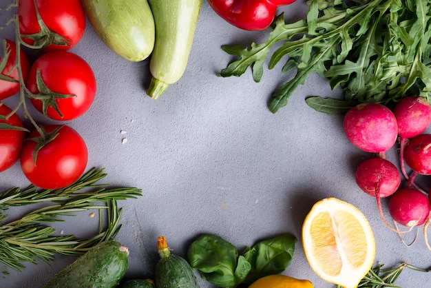 Différents crudités