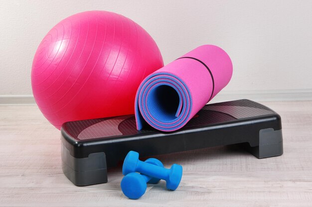 Différents outils pour le fitness en salle