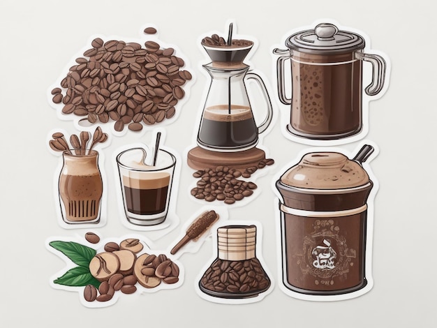 Un différents types de café