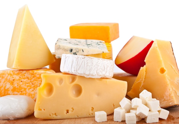 Différents types de composition du fromage
