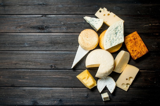Différents types de fromage