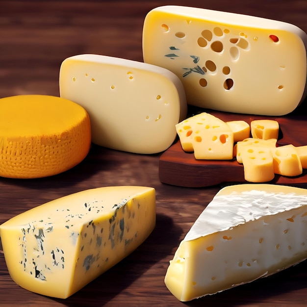 Différents types de fromages