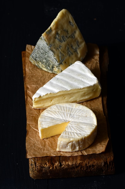 Différents types de fromages