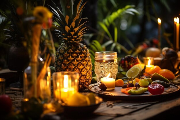 Dîner bohémien en plein air