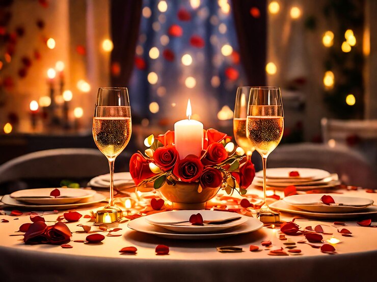 Dîner à la bougie de la Saint-Valentin