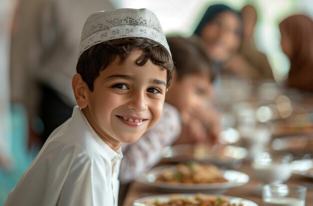 Dîner en famille pendant le Ramadan