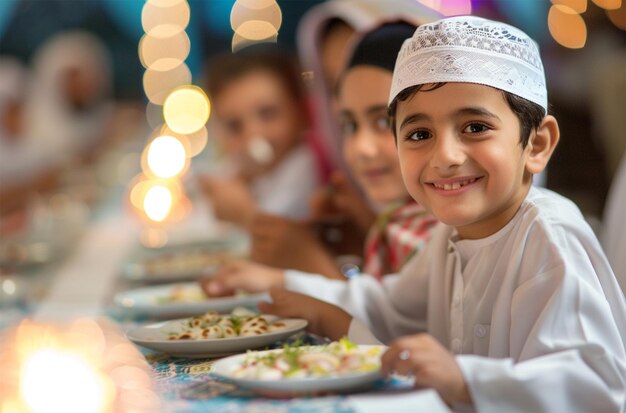 Dîner en famille pendant le Ramadan