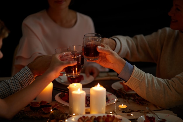 Dîner en famille le soir