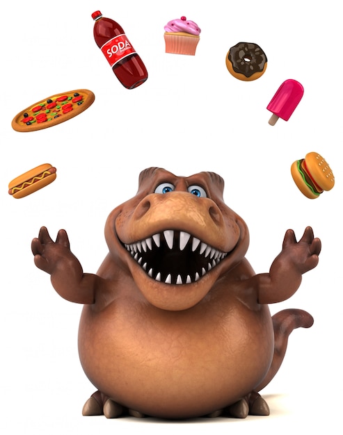 Dinosaure amusant - Illustration 3D