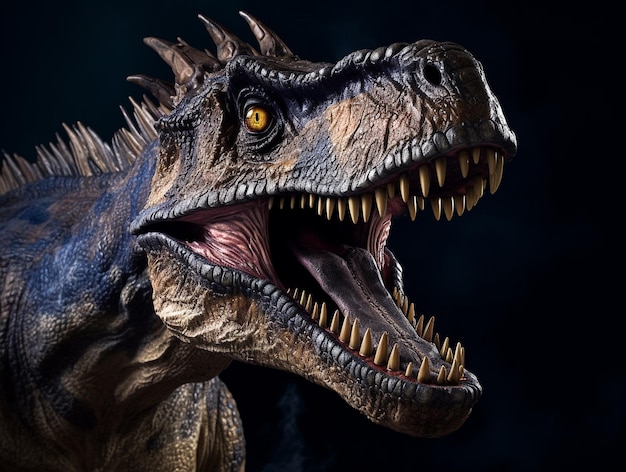 Dinosaures préhistoriques dans un style fantastique